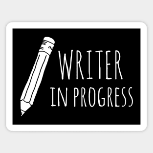 writer in progress Sticker